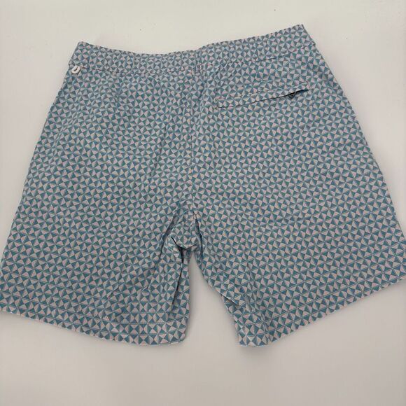 J. Crew Men's Eco Pool Short Swimwear  Waist Performance Size 29‎ Triangle Print - Picture 5 of 8